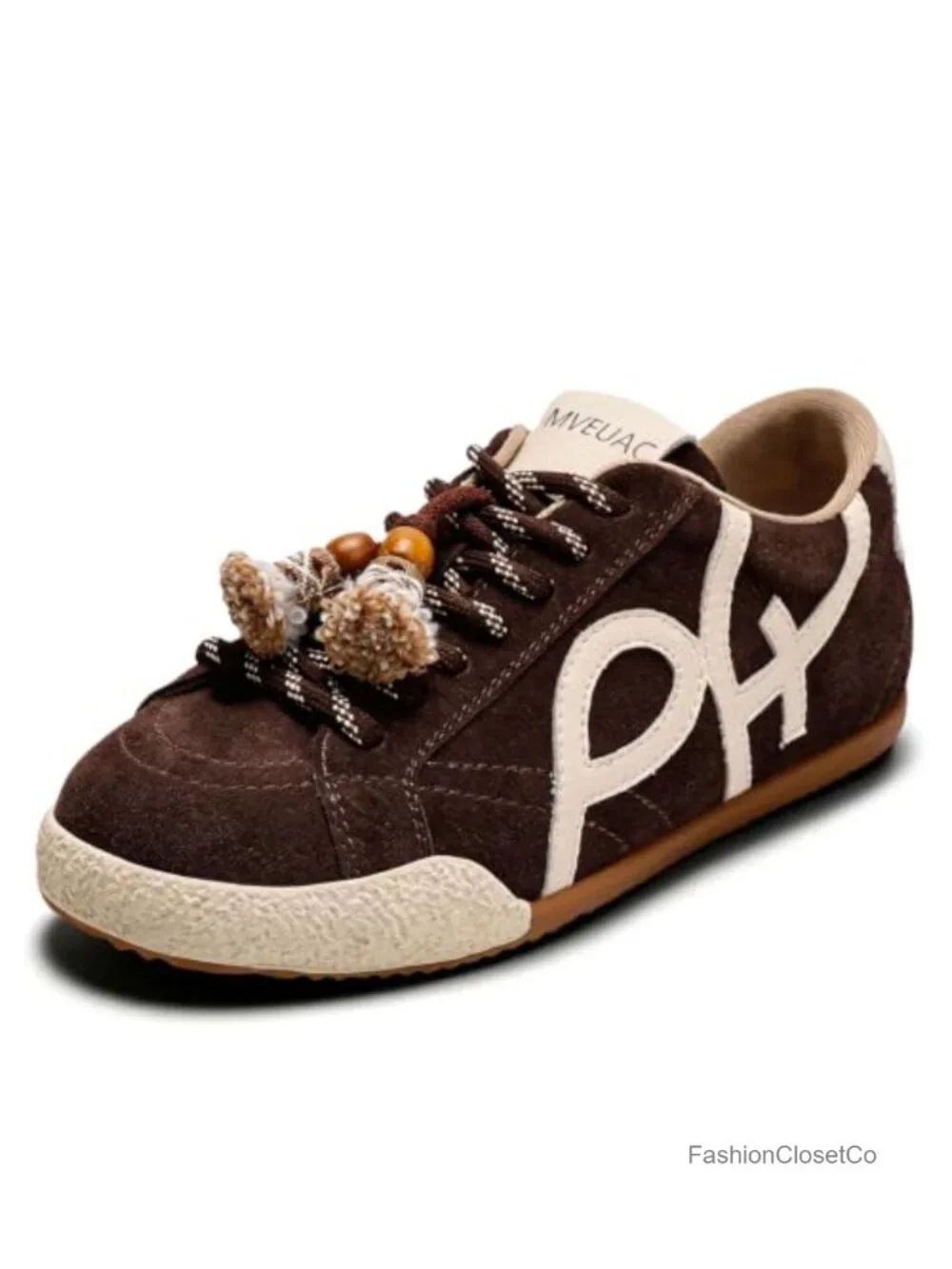 Genuine Suede Retro Gum Sole Fashion Sneakers Lightweight Walking Shoes